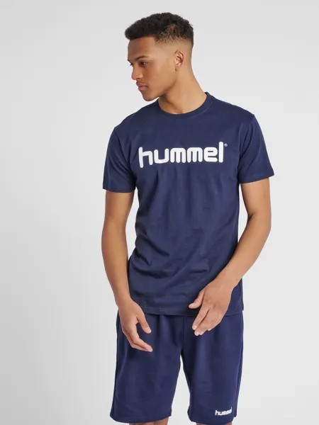 Футболка Hummel Sport Kurzarm Rundhals aus Baumwolle HMLGO, синий