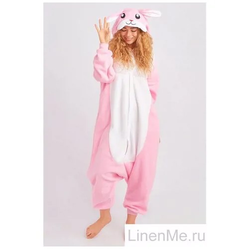 BearWear Пижама-кигуруми Кролик Цвет: Розовый (xL)