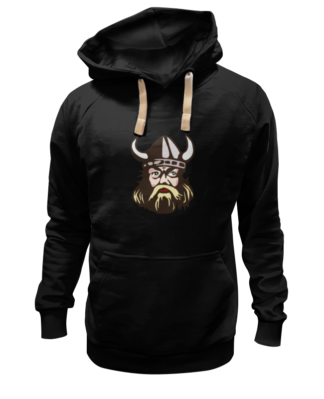 Худи Printio Веселый викинг черное 3XL