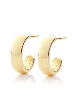 Monica Vinader 18kt gold vermeil GP Fiji mini hoop earrings