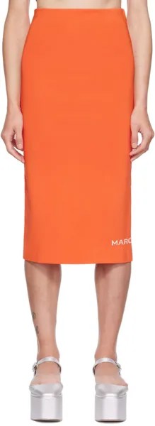 Оранжевая юбка-миди 'The Tube' Marc Jacobs