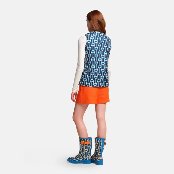 Стеганое боди Orla Kiely Regatta, синий