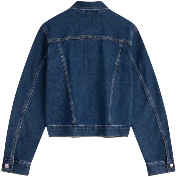 Calvin Klein Женская джинсовая куртка, цвет E5D - Denim Blue