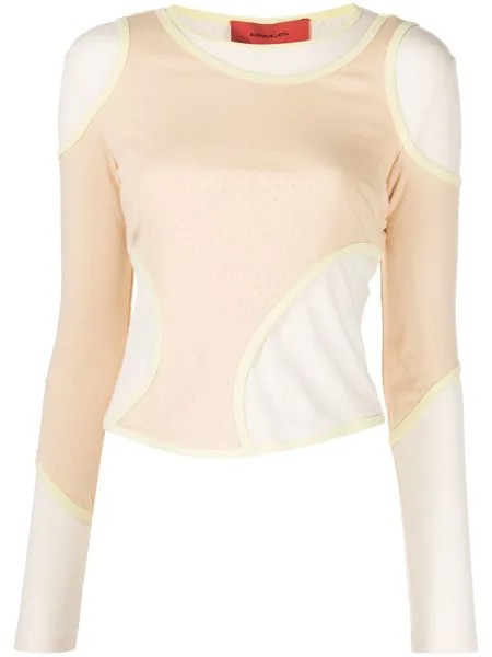 Eckhaus Latta футболка Surface с длинными рукавами