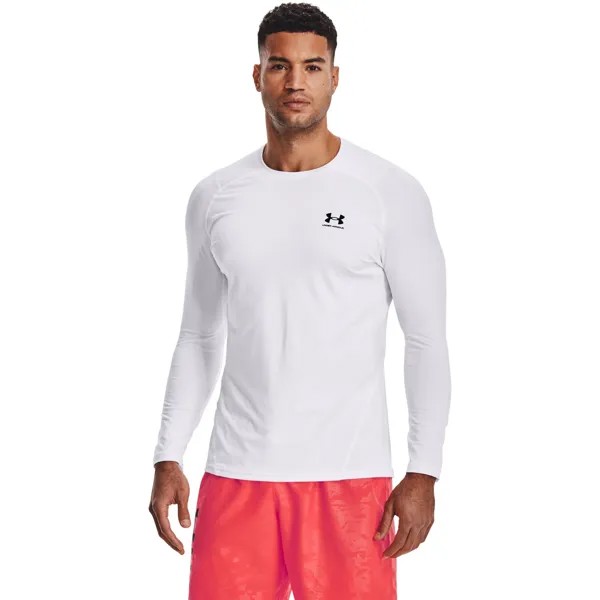 Лонгслив мужской Under Armour HG Fitted LS Tee белый L