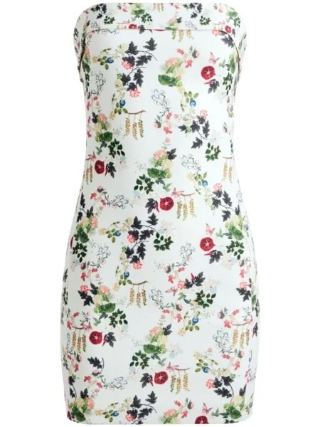 Alice + olivia платье мини Kelly, белый