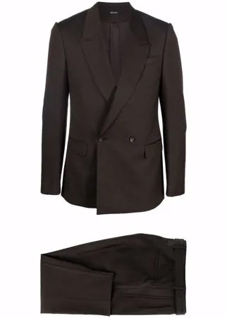 Z Zegna шерстяной костюм с двубортным пиджаком