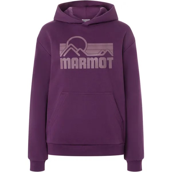 Женская толстовка с капюшоном в прибрежном стиле Marmot, фиолетовый