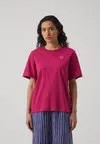 Футболка с принтом ERNA UNIKKO PLACEMENT Marimekko, малиновый