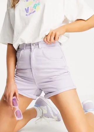 Джинсовые шорты в винтажном стиле выбеленного лавандового цвета Reclaimed Vintage Inspired-Фиолетовый цвет