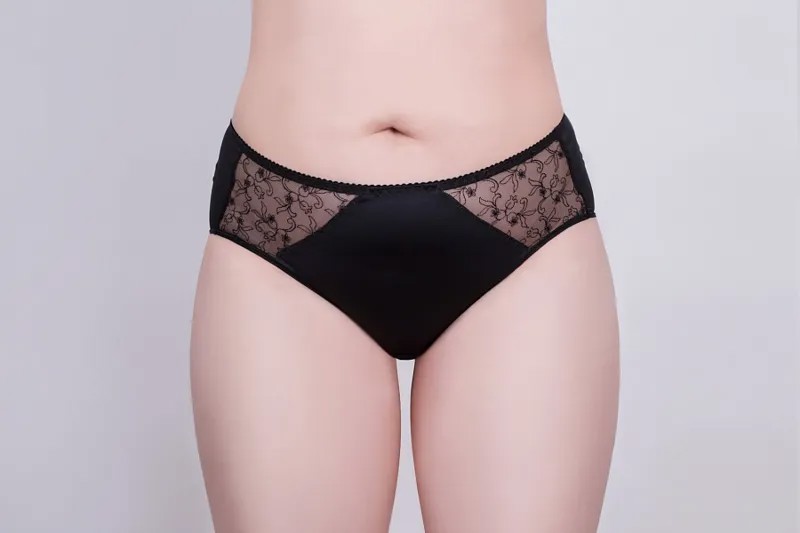 Трусы женские Milavitsa 265320 черные 4XL