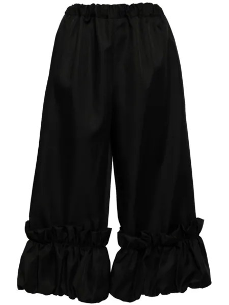 Comme Des Garçons Comme Des Garçons брюки с оборками, черный