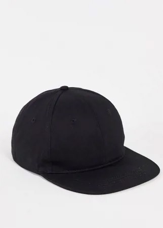 Черная бейсболка ASOS DESIGN-Черный цвет