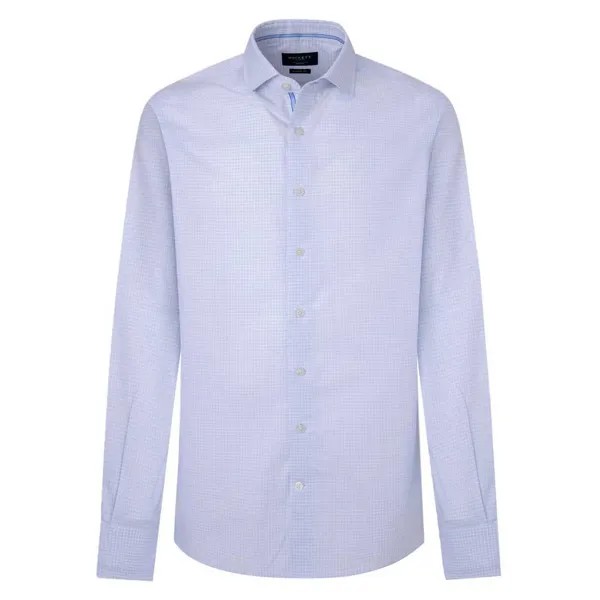 Рубашка с длинным рукавом Hackett Graph Check Eng Strip, синий