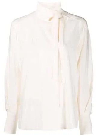 Chloé блузка Lavallière в полоску