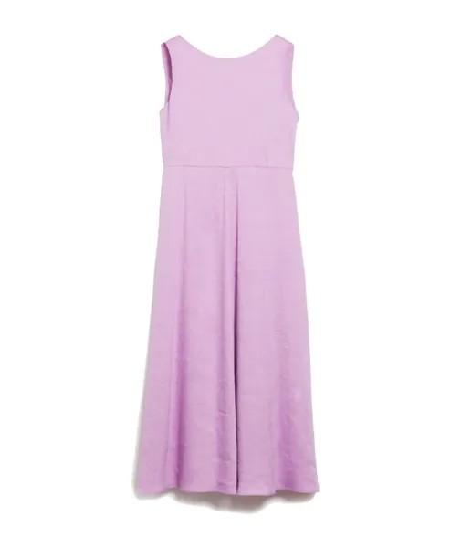 Платье из льна и вискозы Max Mara Weekend, фиолетовый