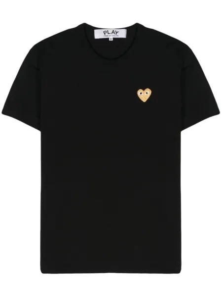 Comme Des Garçons Play футболка с нашивкой, черный