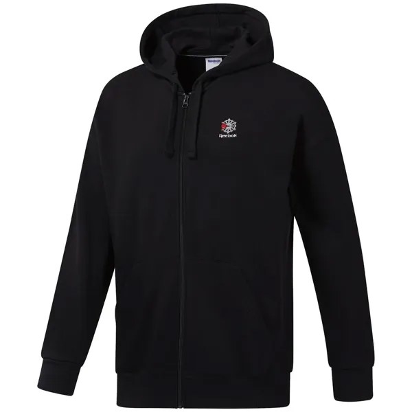 Худи Reebok Classics Foundation Full Zip, черный