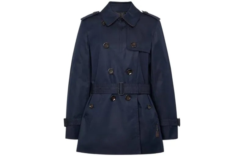 Женский тренч COACH, цвет Navy