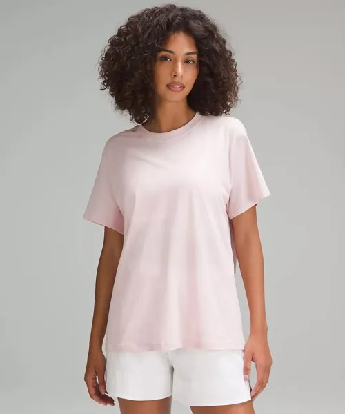 Футболка Lululemon All Yours Cotton, светло-розовый