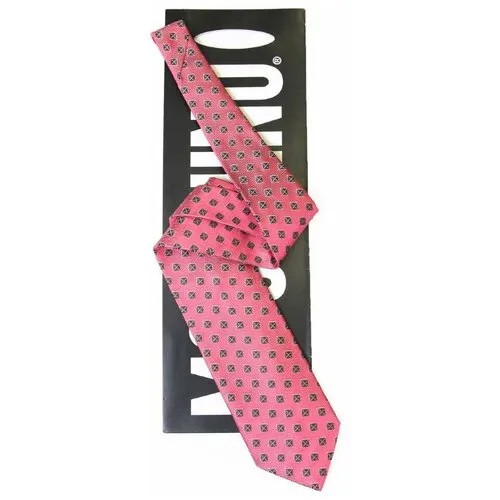 Розовый галстук с маленькими квадратиками Moschino 34536