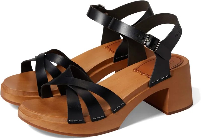 Босоножки Plain Strap Sandal Swedish Hasbeens, черный