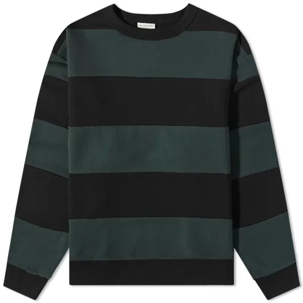 Толстовка Dries Van Noten Hax Striped Crew Sweat