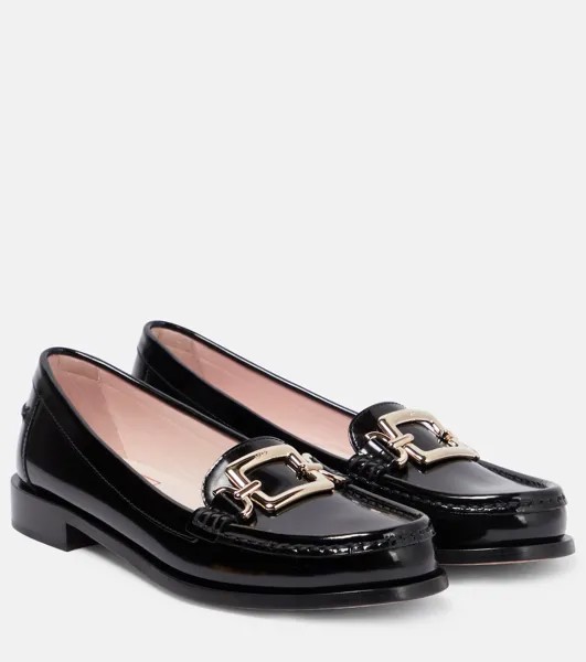 Лоферы Morsetto из кожи Roger Vivier, черный