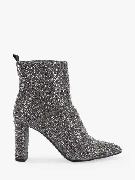 Ботильоны KG Kurt Geiger Suri Bling с украшением, серебро