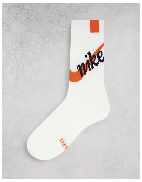 Белые носки Nike Running Multiplier-Белый