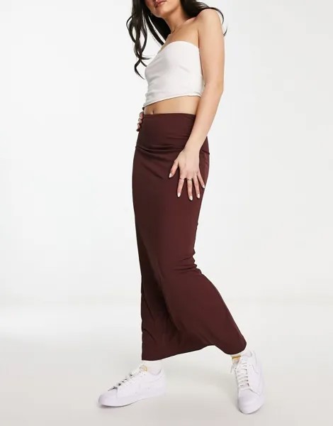 Облегающая юбка макси со столбиком Pull&Bear