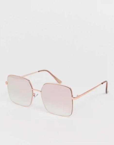 Квадратные солнцезащитные очки в металлической оправе Aldo-Розовый