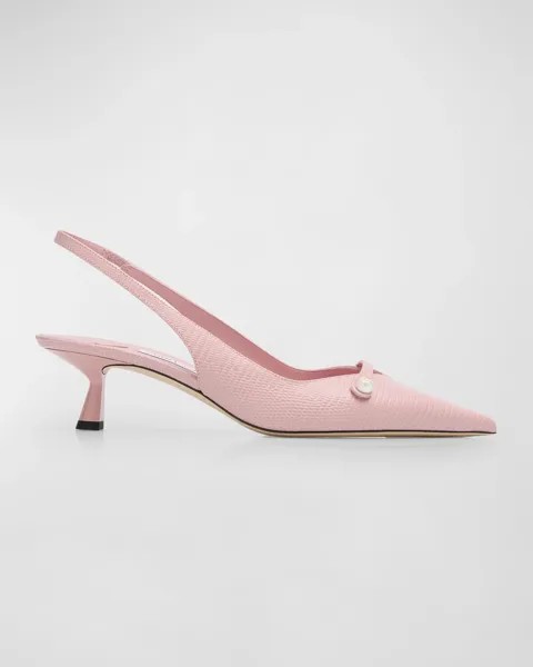 Туфли Amita с ремешком на пятке и жемчужным ремешком Jimmy Choo, цвет Rose