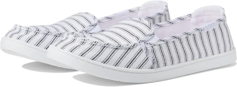 Кроссовки Minnow VII Slip-On Shoe Roxy, цвет White/Black Pinstripe