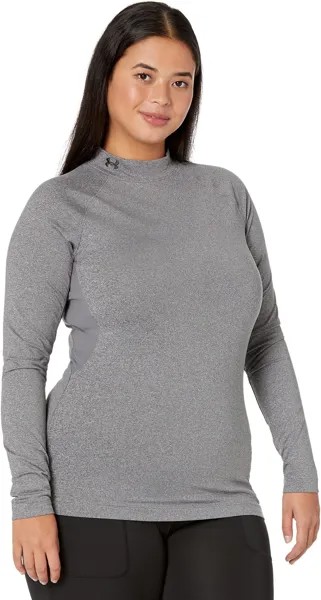 Футболка Authentics с воротником-стойкой Under Armour, цвет Charcoal Light Heather/Black