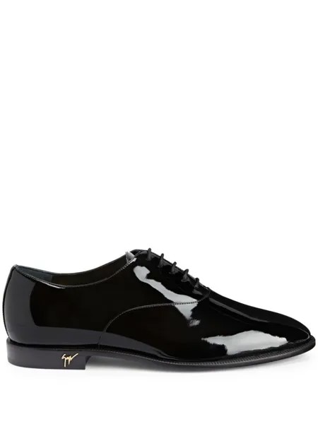 Giuseppe Zanotti лакированные оксфорды Melithon, черный