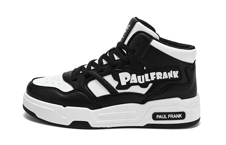 Кроссовки paul frank Skateboarding Shoes Men High-top, бежевый/черный