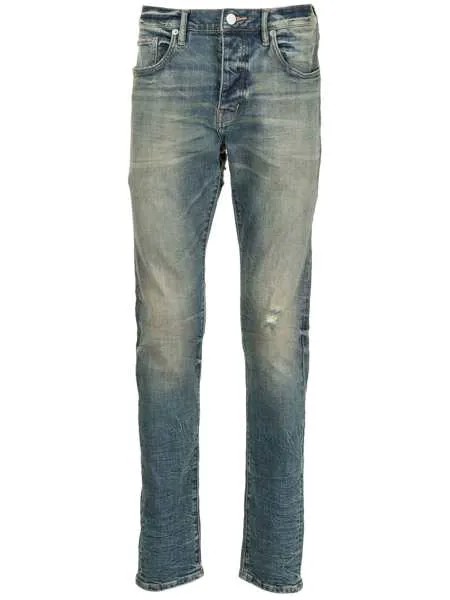 Purple Brand узкие джинсы с эффектом потертости