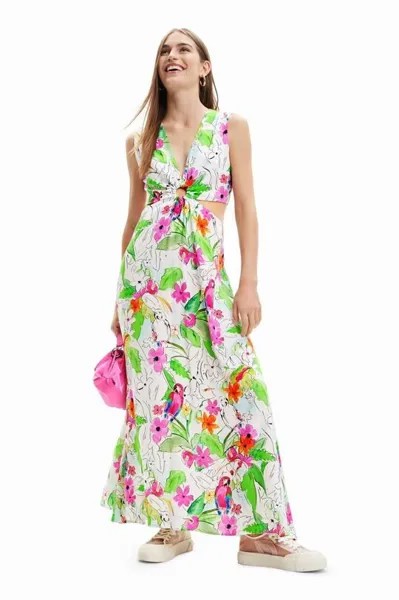 Дезигуальное платье Desigual, белый