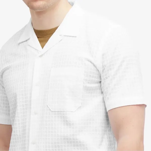 Universal Works Хлопковая дорожная рубашка Delos, белый
