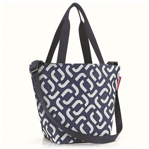 Сумка shopper xs signature navy, Reisenthel, синий/белый, арт: ZR4073 ZR4073