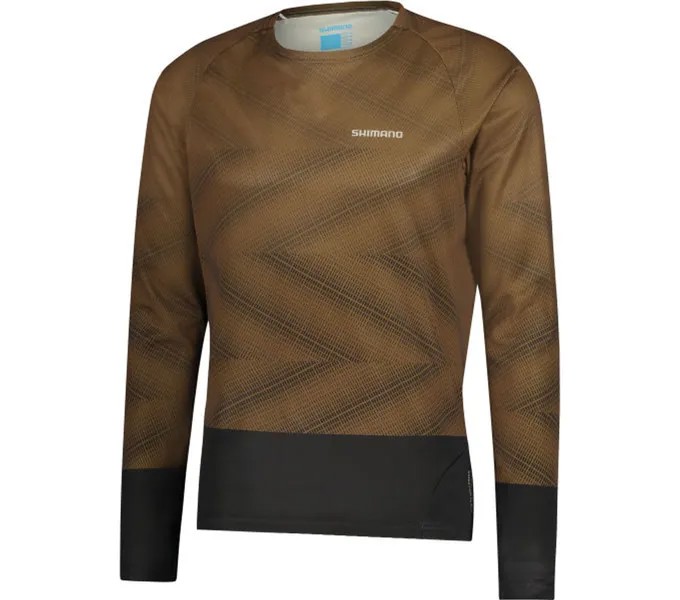 Рубашка SHIMANO Long Sleeve Jersey MYOKO L.S., цвет Dark Earth