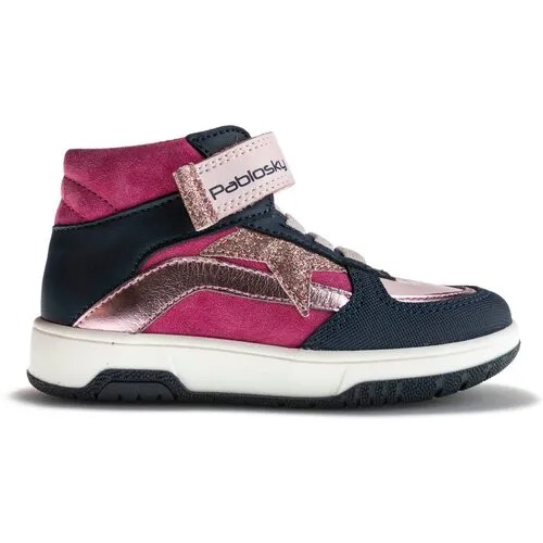 Ботинки Pablosky, размер 28, синий, розовый