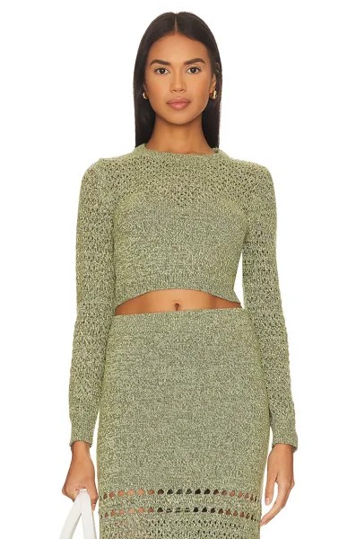 Топ Amanda Uprichard Jayla Knit, цвет Green & Ivory