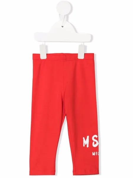 MSGM Kids легинсы с логотипом