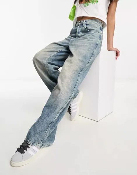 COLLUSION - X014 - Облегающие джинсы со средней посадкой голубого цвета
