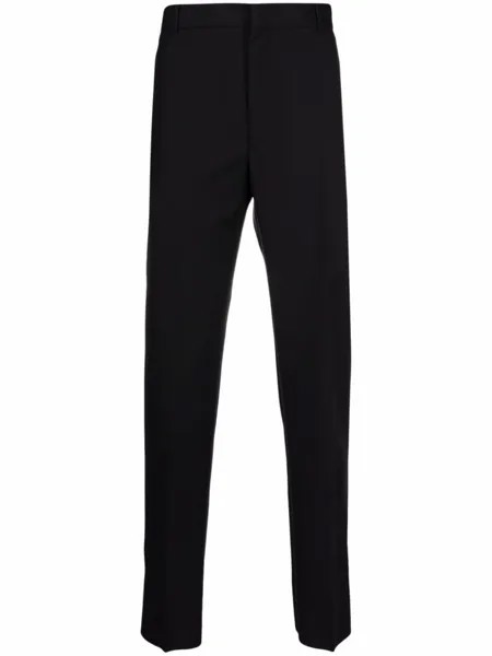 Alexander McQueen брюки строгого кроя со складками, черный