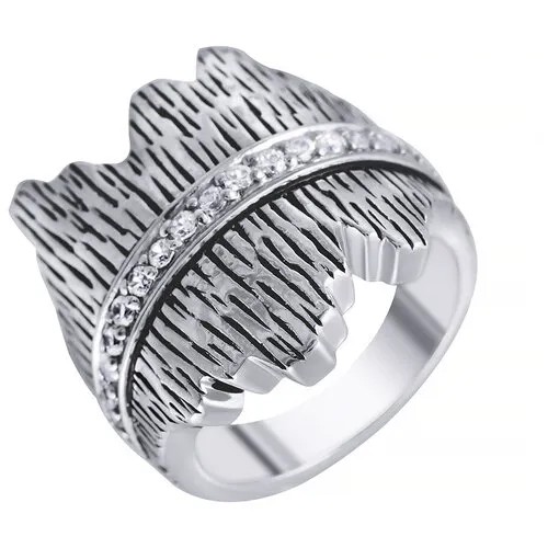 Кольцо ELEMENT47 серебро, 925 проба, фианит, размер 16.5