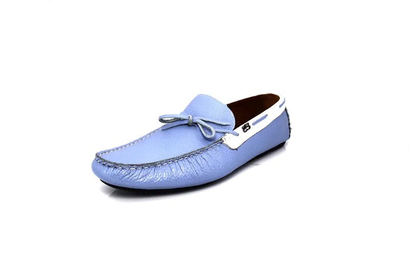 Яркие голубые Мокасины Shenbin's, эксклюзивная обувь ручной работы Shenbins
