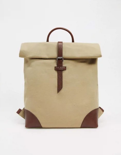Бежевый парусиновый рюкзак Ted Baker